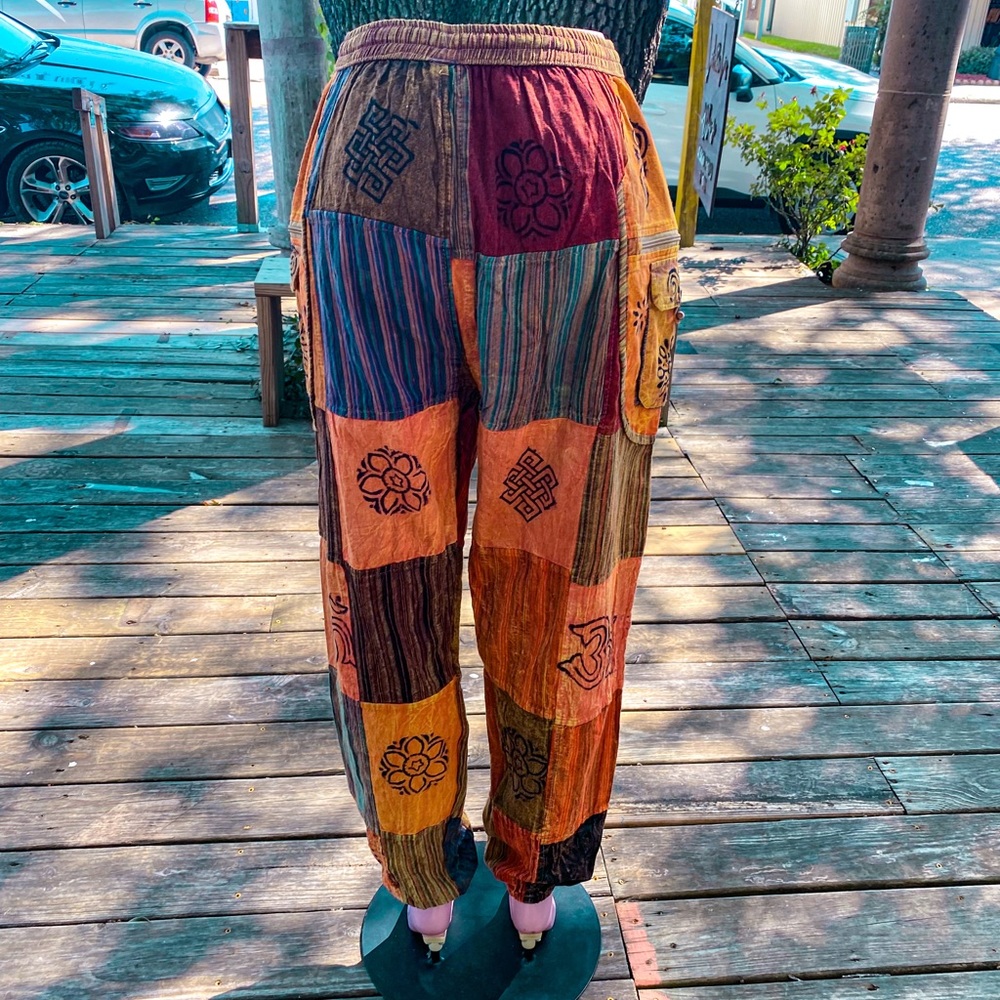 Beautiful boho harem patchwork pants - Picture 2 of 4